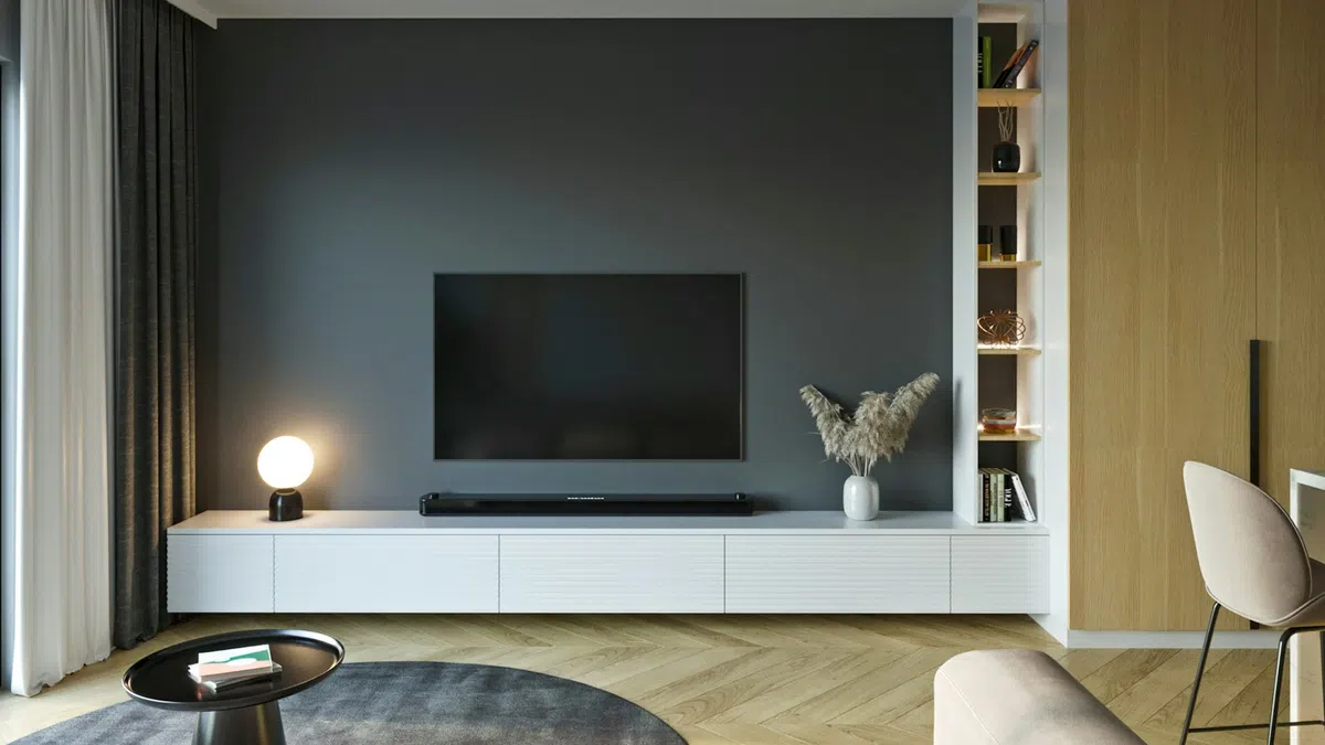IPTV på mobil och dator – illustrativ hemmiljö
